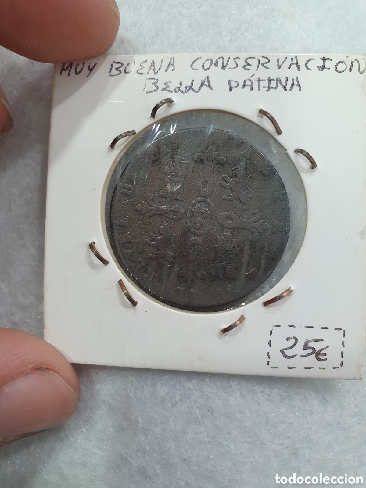 Monedas de Espa&ntilde;a: Isabel II. 1842. 8 maravedis. (L31) - Foto 3