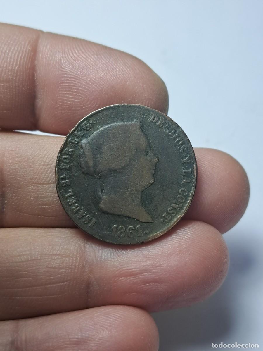 Monedas de Espa&ntilde;a: NT/ 25 CENTIMOS REAL 1861 SEGOVIA (E468) - Foto 1