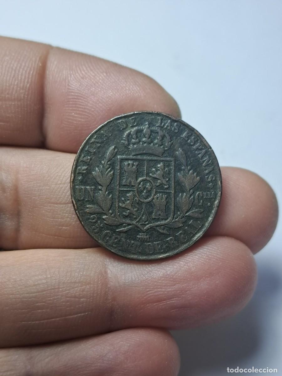 Monedas de Espa&ntilde;a: NT/ 25 CENTIMOS REAL 1861 SEGOVIA (E468) - Foto 2