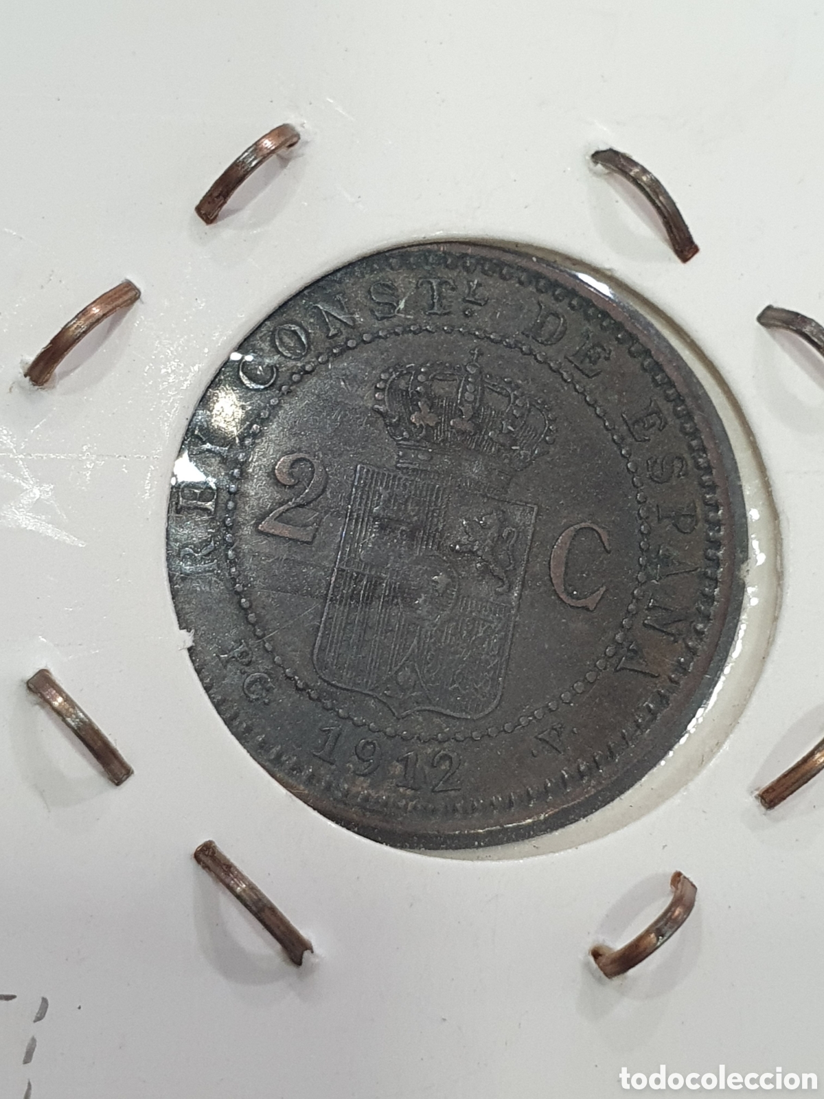 Monedas de Espa&ntilde;a: 2 c&eacute;ntimos 1912. Alfonso XIII. (L31) - Foto 2