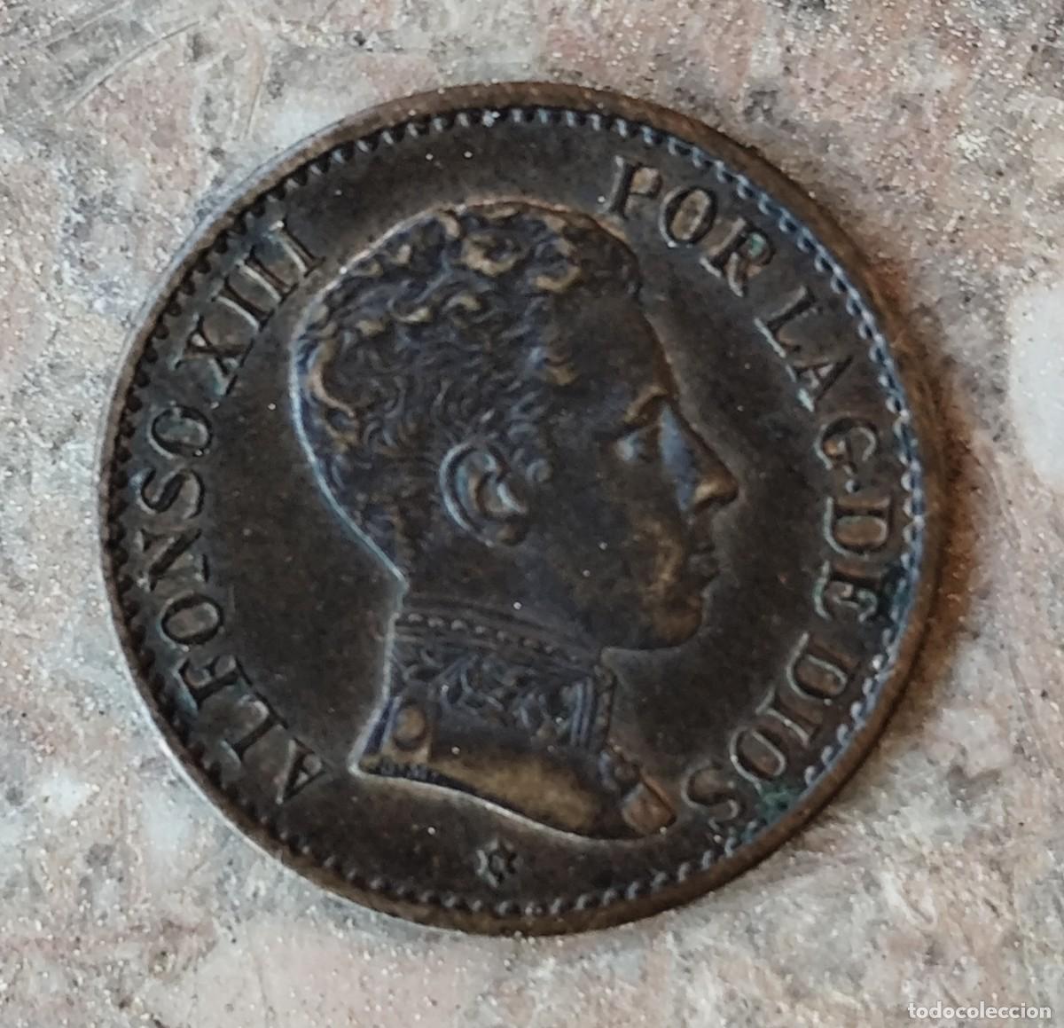Monedas de Espa&ntilde;a: MONEDA ALFONSO XIII UN CENTIMO SIN CIRCULAR - Foto 1