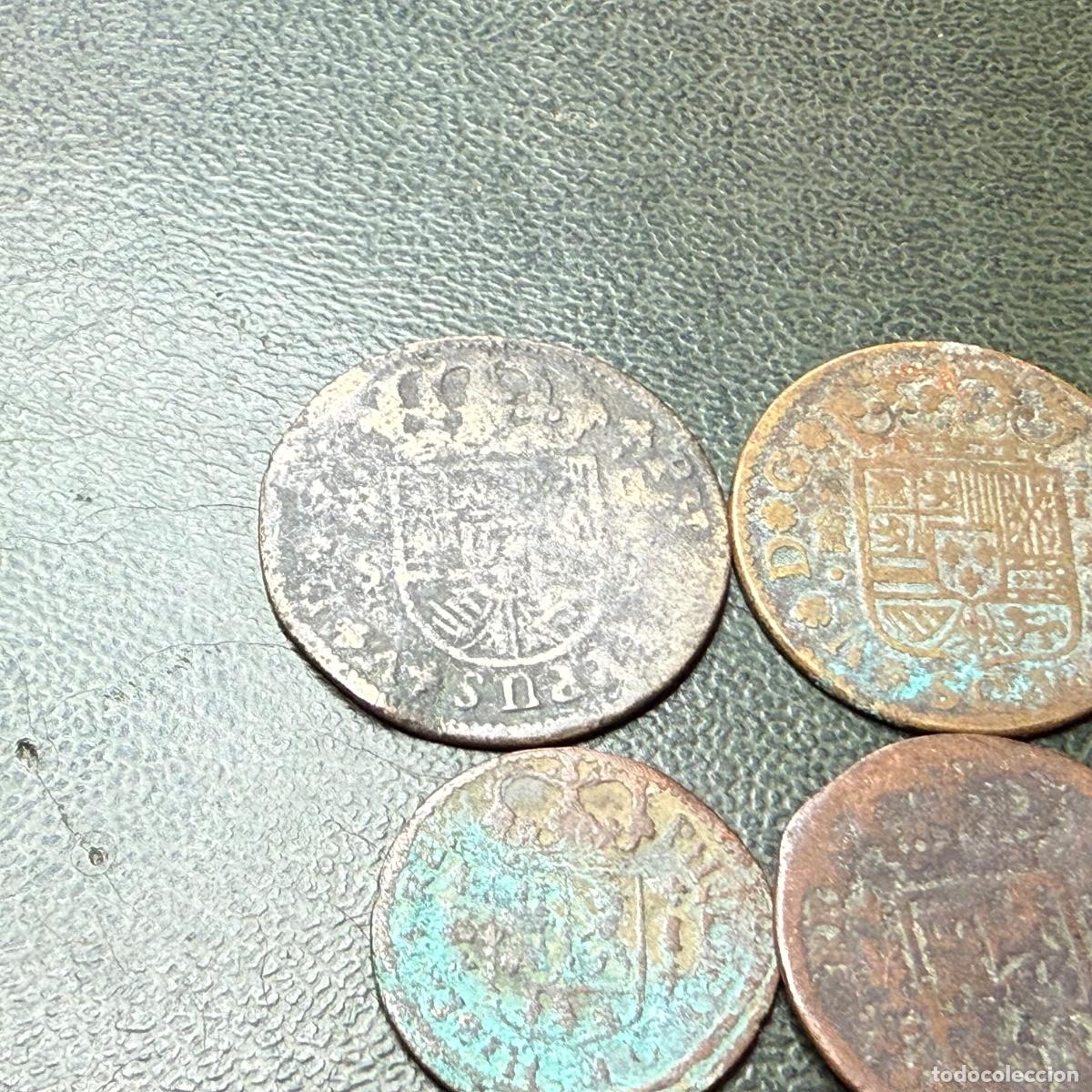 Monedas de Espa&ntilde;a: Lote de 5 monedas de Felipe V - Foto 3