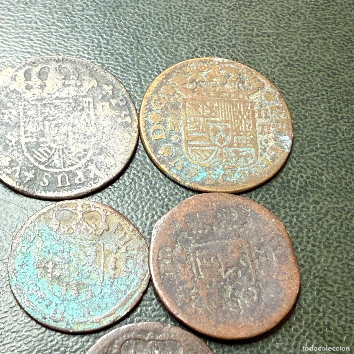 Monedas de Espa&ntilde;a: Lote de 5 monedas de Felipe V - Foto 4