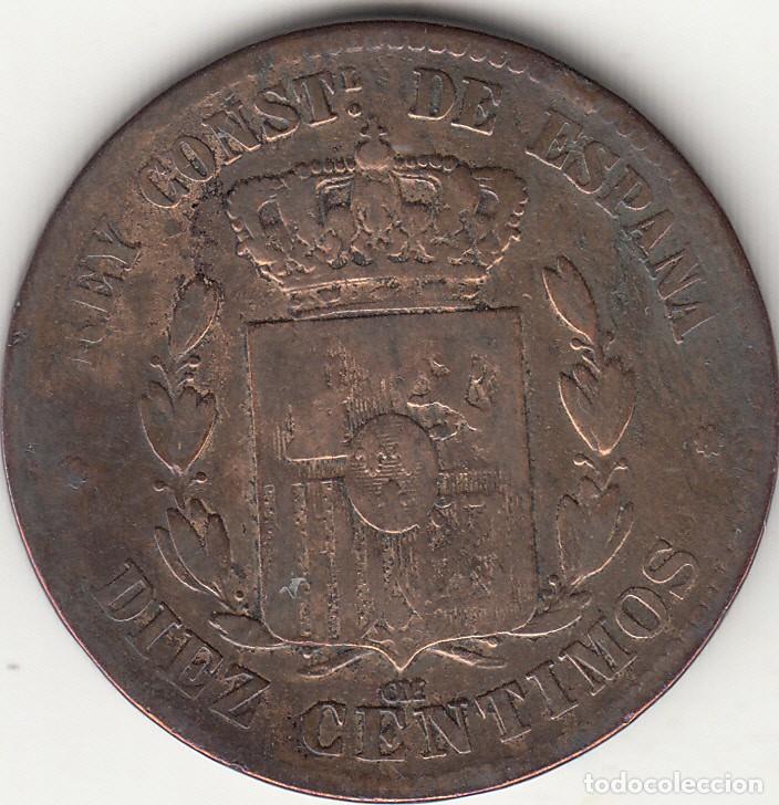 Monedas de Espa&ntilde;a: ALFONSO XII: 10 CENTIMOS 1879 - 2 - Foto 2