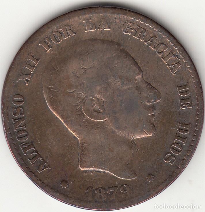 Monedas de Espa&ntilde;a: ALFONSO XII: 10 CENTIMOS 1879 - 2 - Foto 1