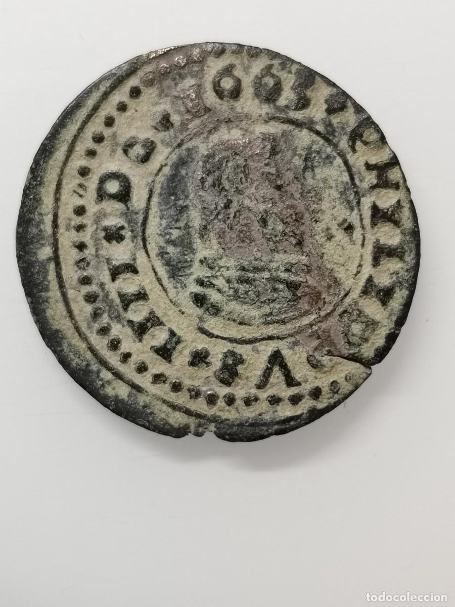 Monedas de Espa&ntilde;a: Felipe IV 16 Maraved&iacute;s 1663 TRUJILLO - Foto 6