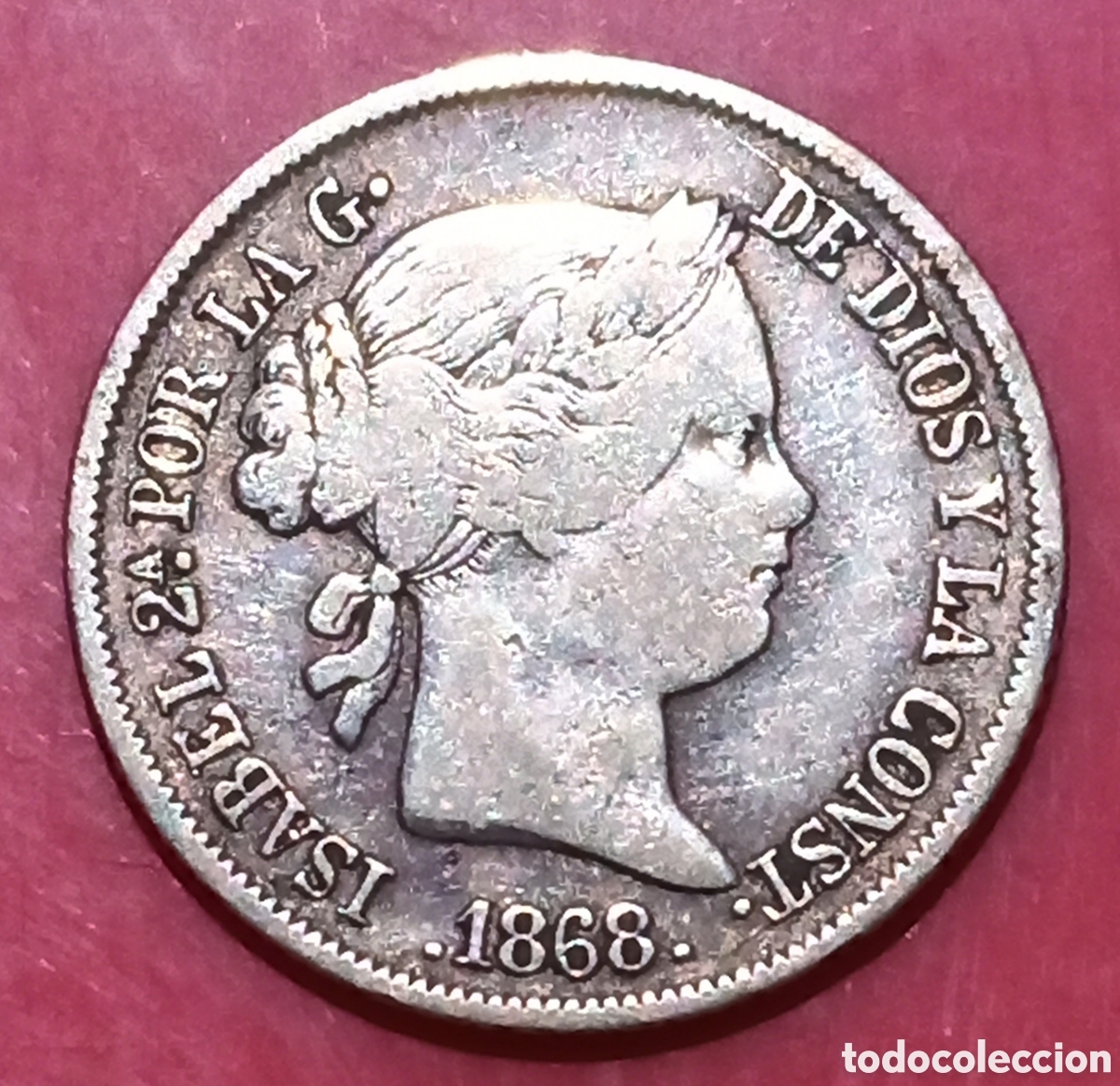 Monedas de Espa&ntilde;a: 40 Centimos 1868 - * 18 68 Madrid - Bc - Foto 1