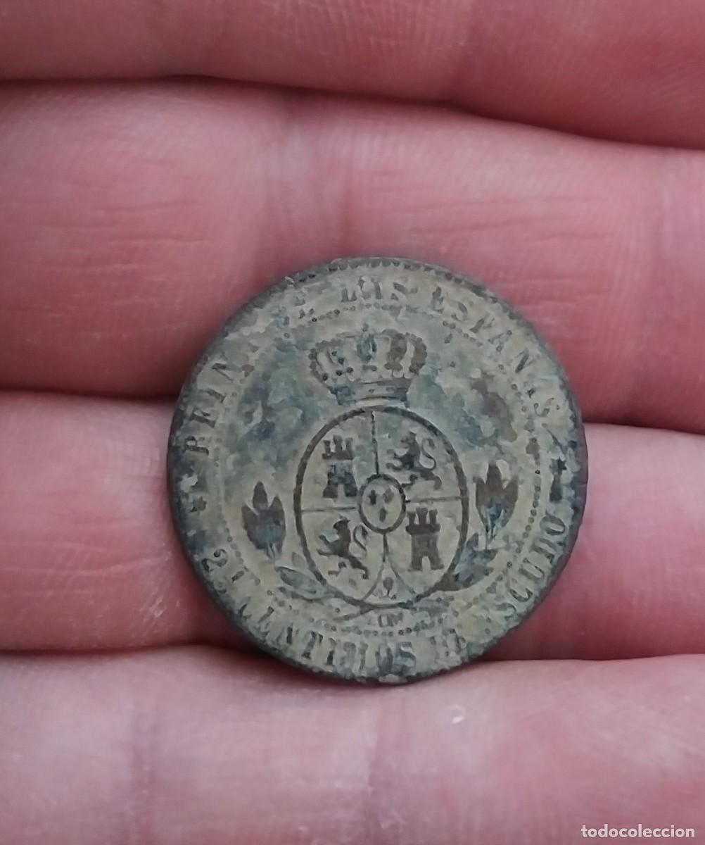 Monedas de Espa&ntilde;a: 2 1/2 centimos de real isabel ll 1868 - Foto 2