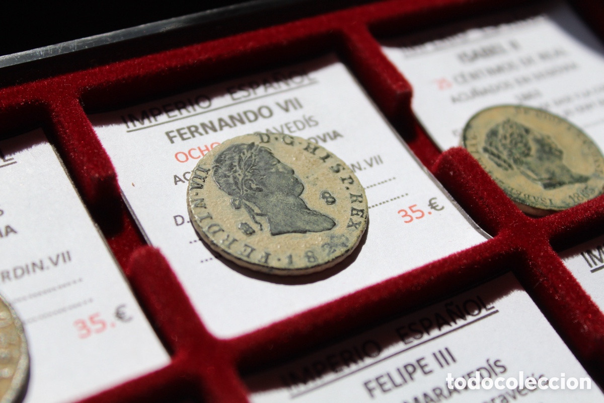 Monedas de Espa&ntilde;a: FERNANDO VII 8 maraved&iacute;s - Foto 4