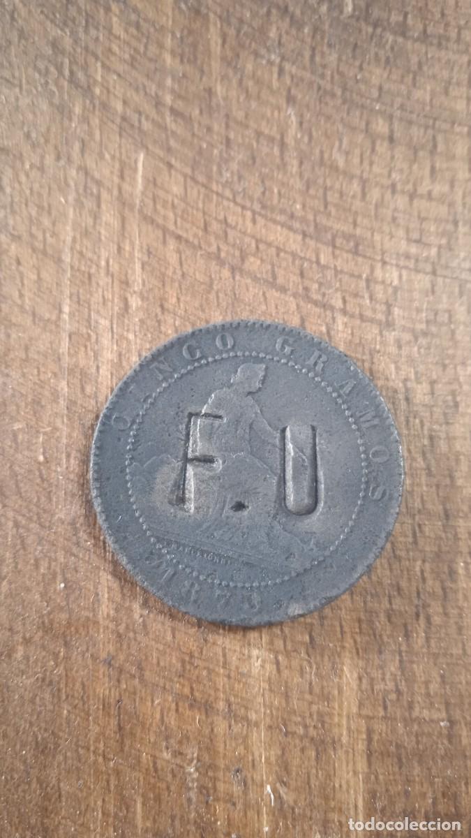 Monedas de Espa&ntilde;a: Antigua moneda resellada. - Foto 1
