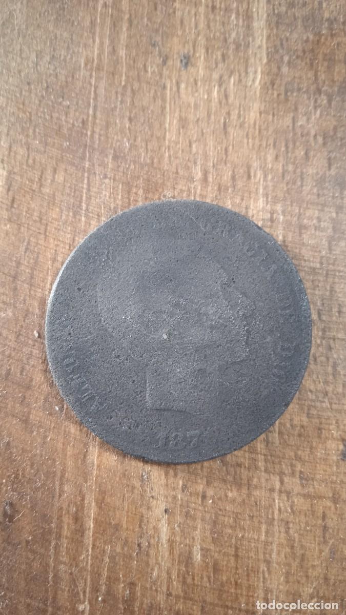 Monedas de Espa&ntilde;a: Antigua moneda resellada. - Foto 2
