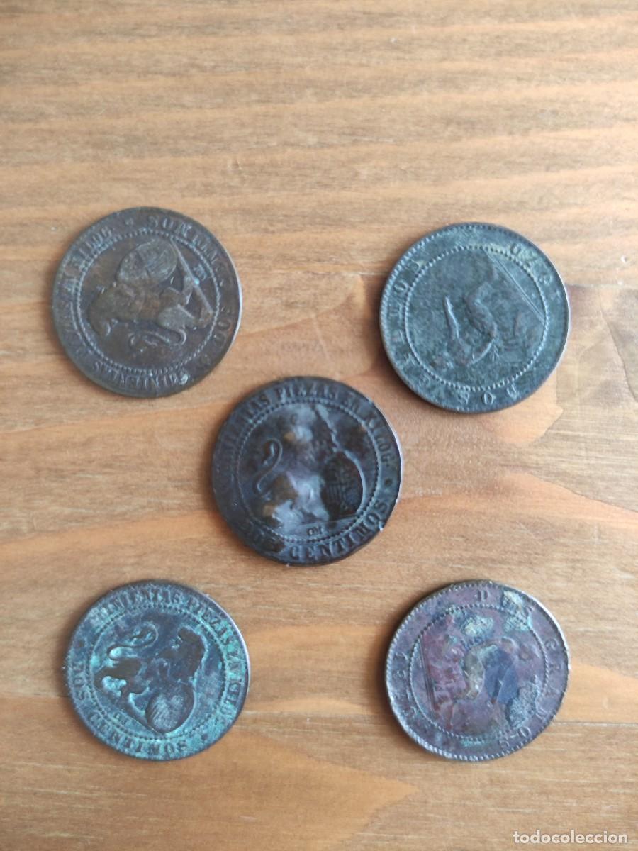 Monedas de Espa&ntilde;a: LOTE 10 MONEDAS 2 CENTIMOS 1870 ESPA&Ntilde;A - Foto 3