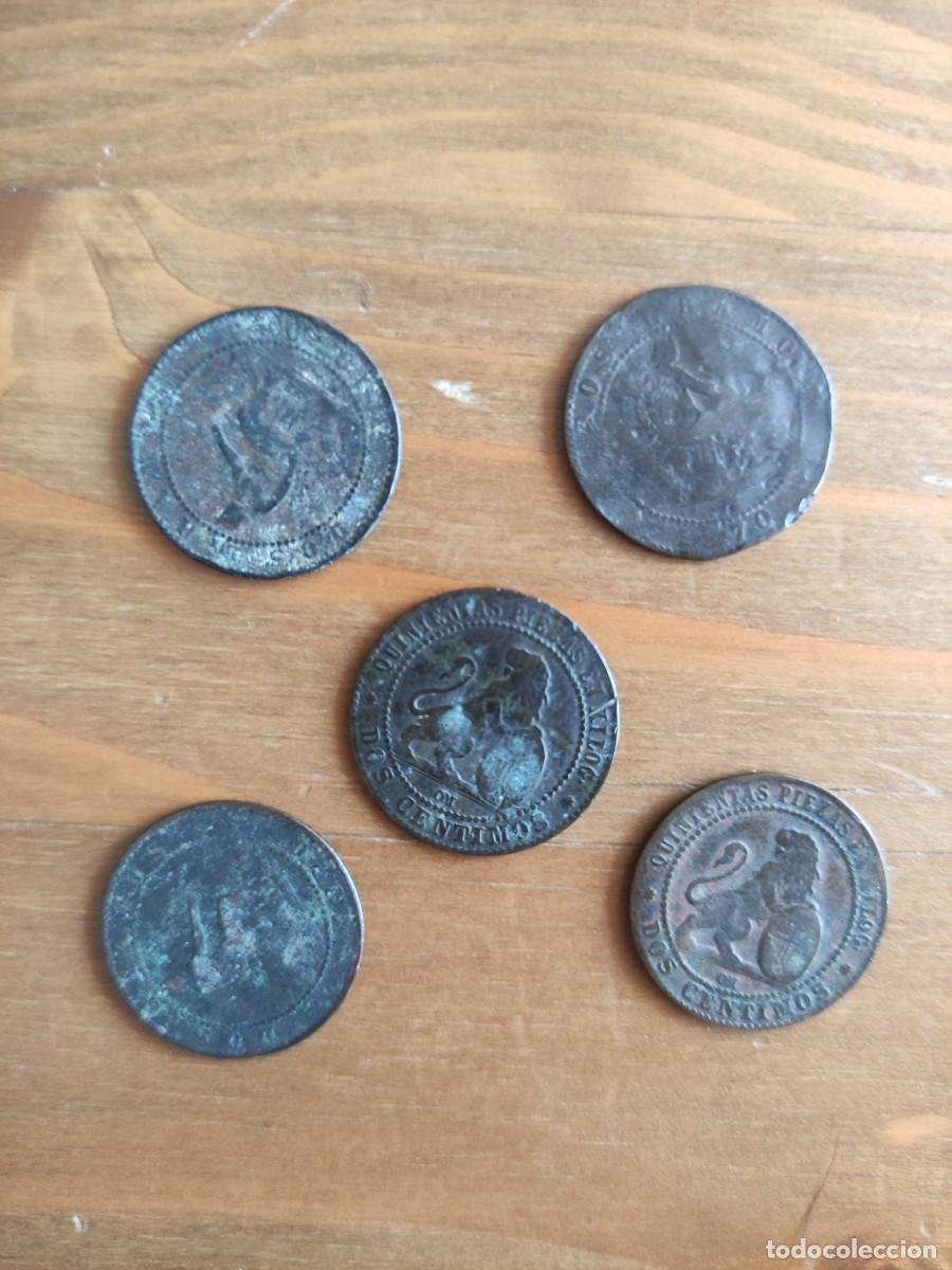 Monedas de Espa&ntilde;a: LOTE 10 MONEDAS 2 CENTIMOS 1870 ESPA&Ntilde;A - Foto 4