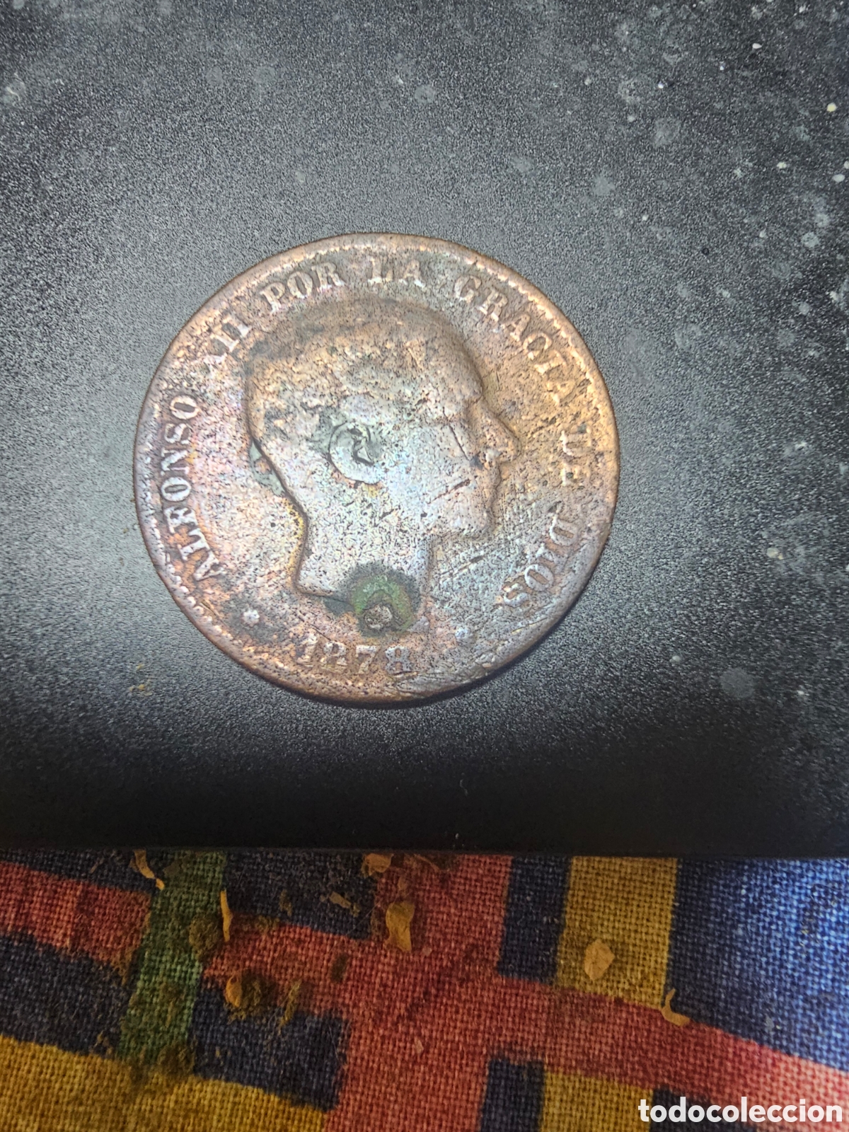 Monedas de Espa&ntilde;a: Diez c&eacute;ntimos de Alfonso XII de 1878 - Foto 1