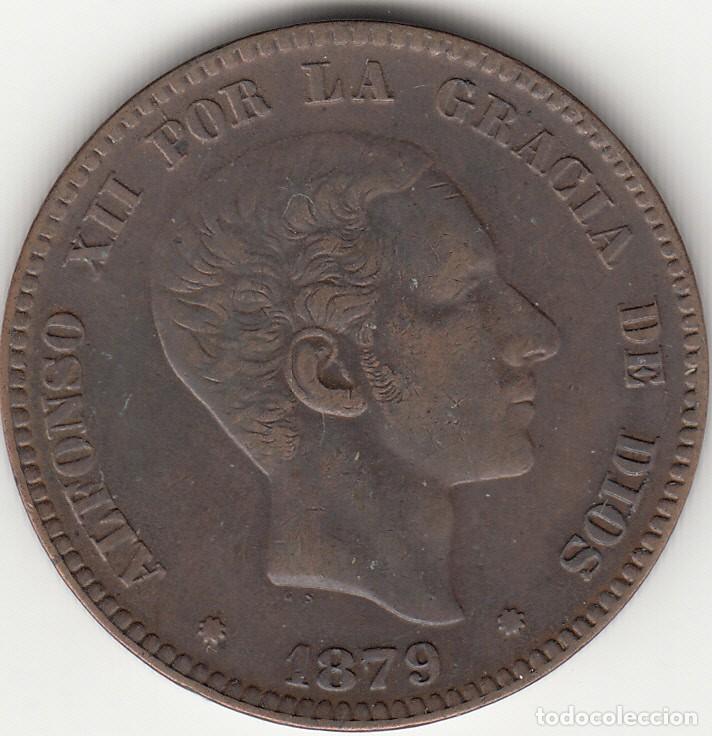 Monedas de Espa&ntilde;a: ALFONSO XII: 10 CENTIMOS 1879 - alb - Foto 1