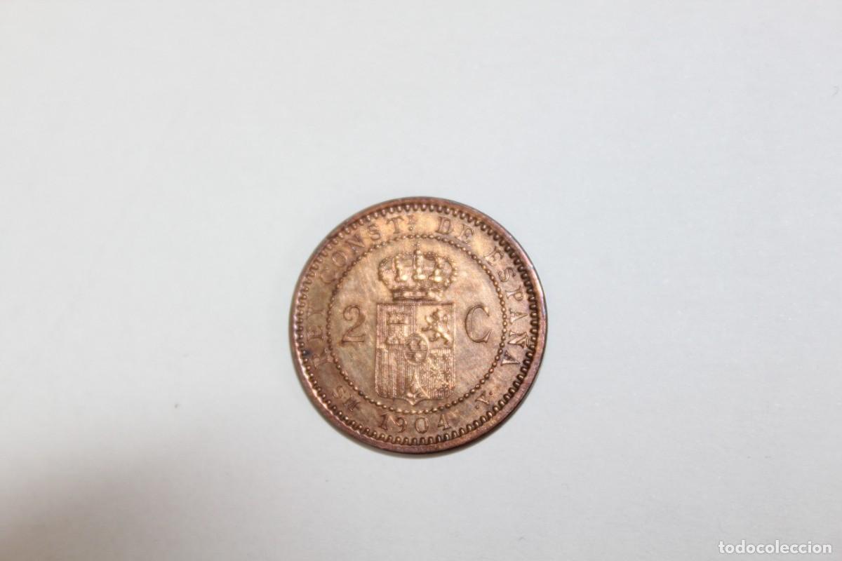 Monedas de Espa&ntilde;a: 2 CENTIMOS de 1904 SMV *04 XC 67 ESPA&Ntilde;A en EBC - Foto 2