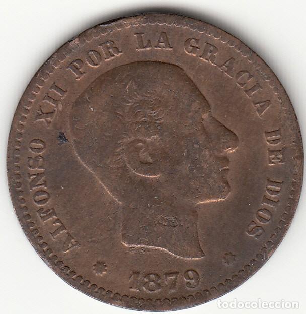 Monedas de Espa&ntilde;a: ALFONSO XII: 5 CENTIMOS 1879 - 2 - Foto 1