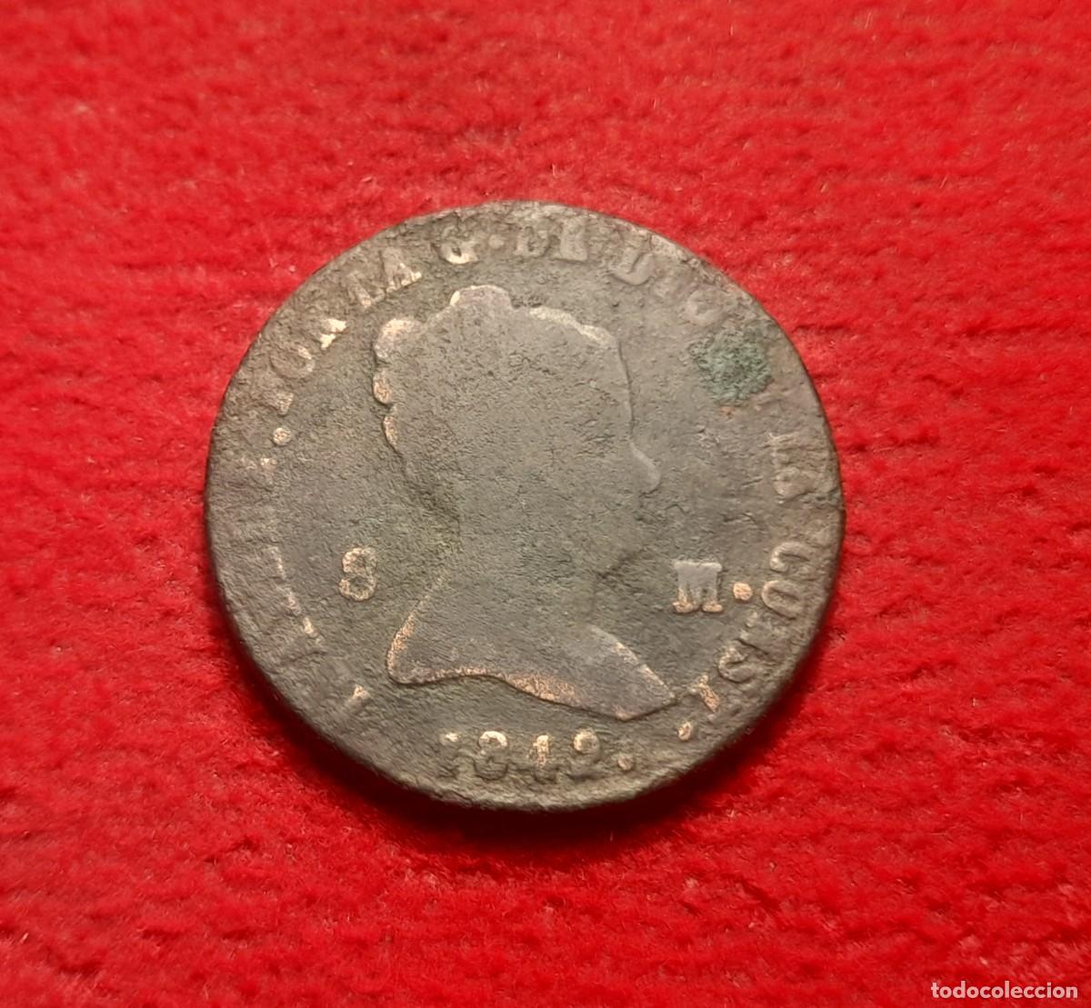 Monedas de Espa&ntilde;a: Moneda 8 maraved&iacute;es 1842 Segovia - Foto 1