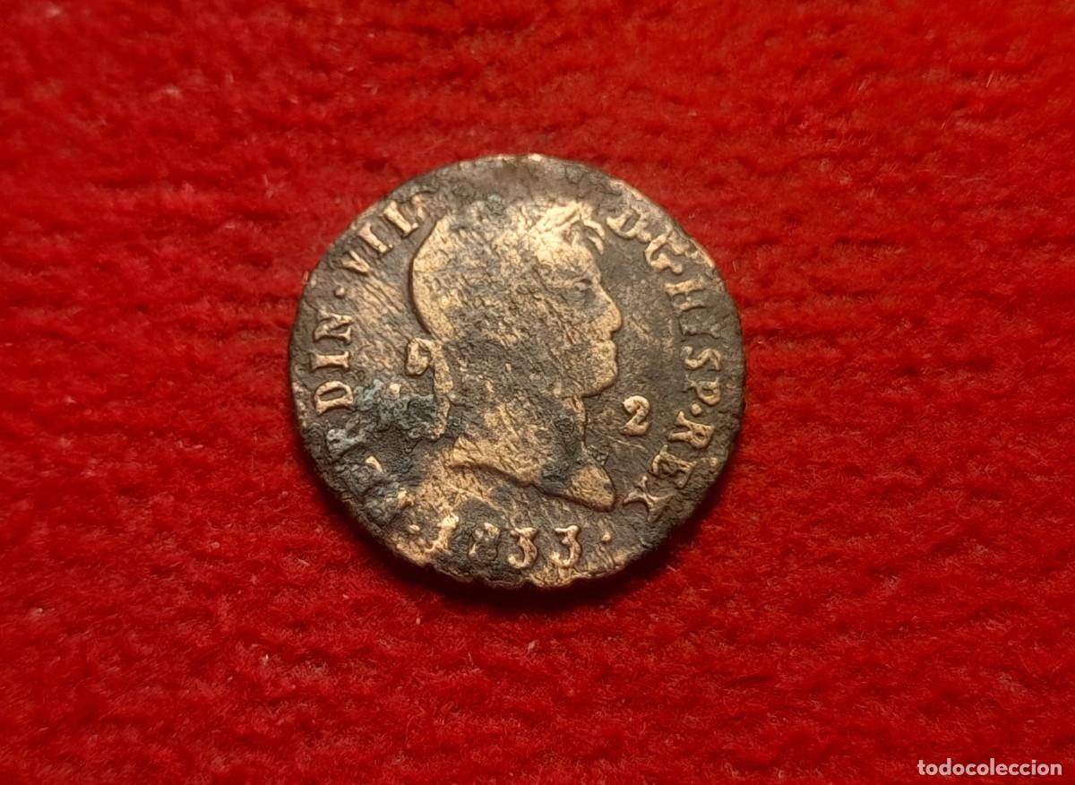 Monedas de Espa&ntilde;a: Moneda 2 maraved&iacute;es 1833 - Foto 1