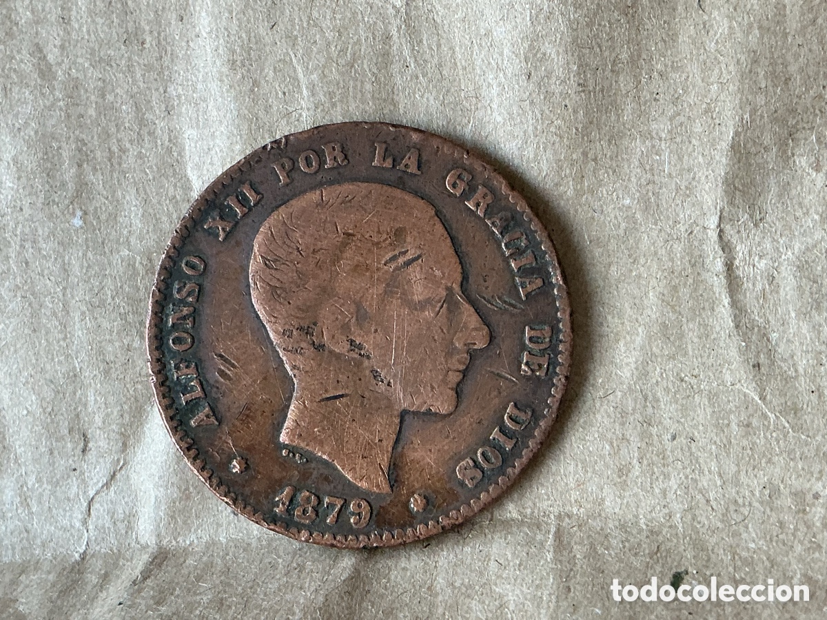 Monedas de Espa&ntilde;a: 10 c&eacute;ntimos Alfonso XII 1879 - Foto 1