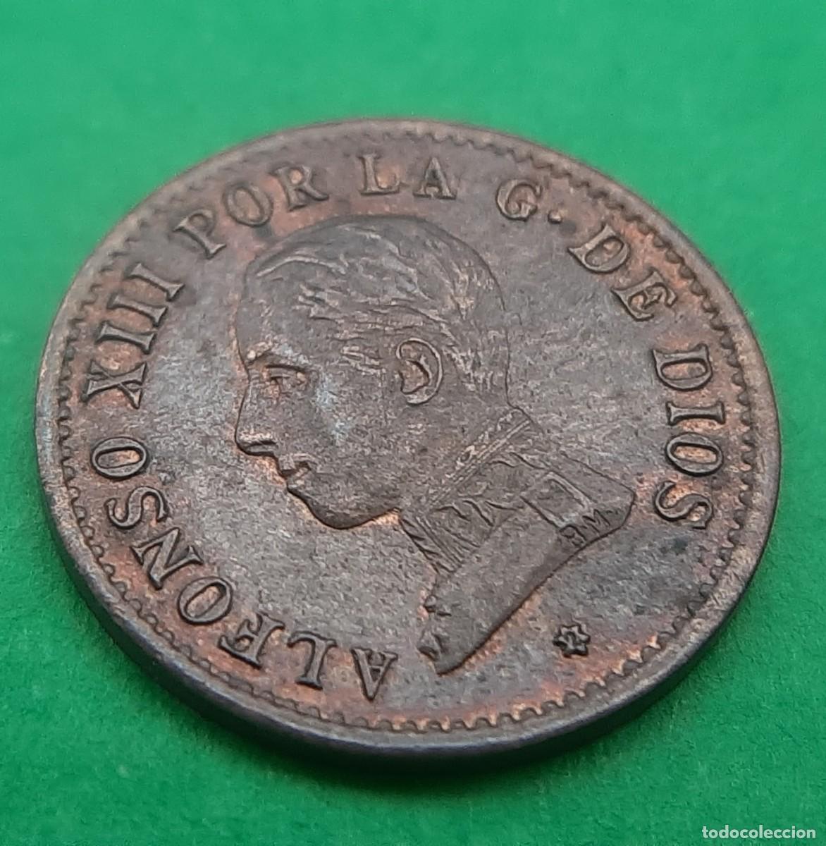 Monedas de Espa&ntilde;a: (ALFONSO XIII)(1912*2 PC V)(COBRE) 1 C&Eacute;NTIMO - Foto 7