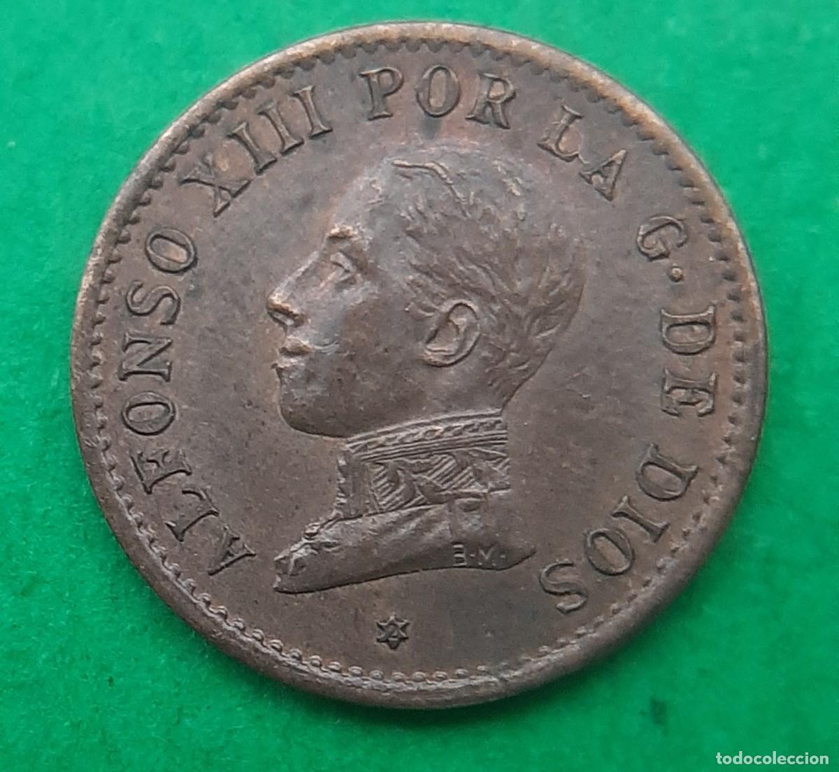 Monedas de Espa&ntilde;a: (ALFONSO XIII)(1912*2 PC V)(COBRE) 1 C&Eacute;NTIMO - Foto 9