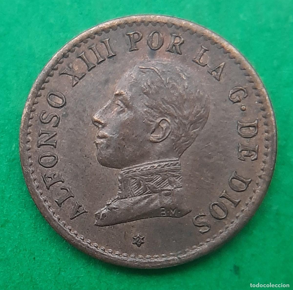 Monedas de Espa&ntilde;a: (ALFONSO XIII)(1912*2 PC V)(COBRE) 1 C&Eacute;NTIMO - Foto 11