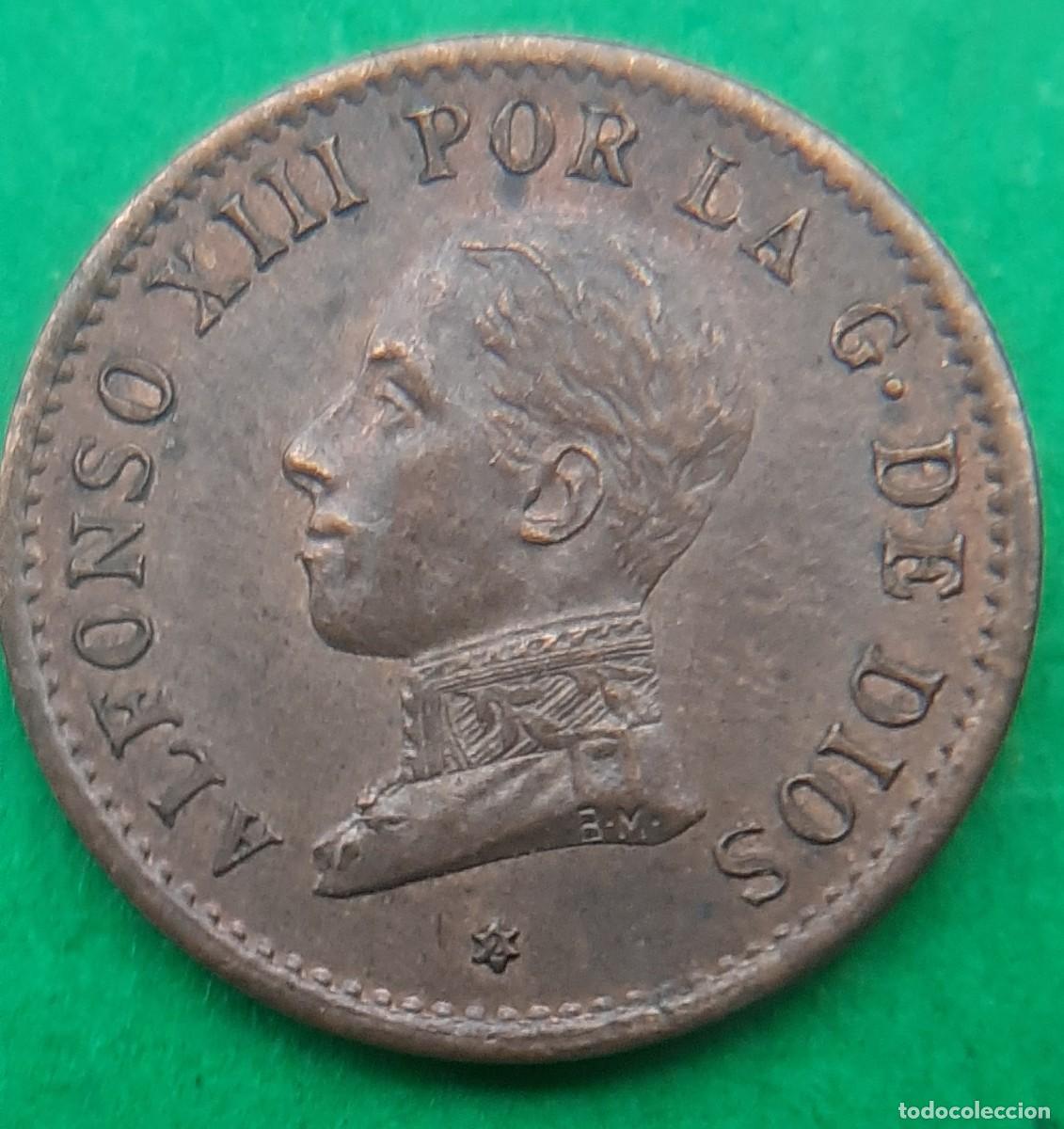 Monedas de Espa&ntilde;a: (ALFONSO XIII)(1912*2 PC V)(COBRE) 1 C&Eacute;NTIMO - Foto 14