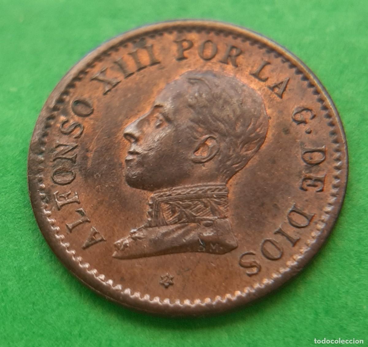 Monedas de Espa&ntilde;a: (ALFONSO XIII)(1912*2 PC V)(COBRE) 1 C&Eacute;NTIMO - Foto 7