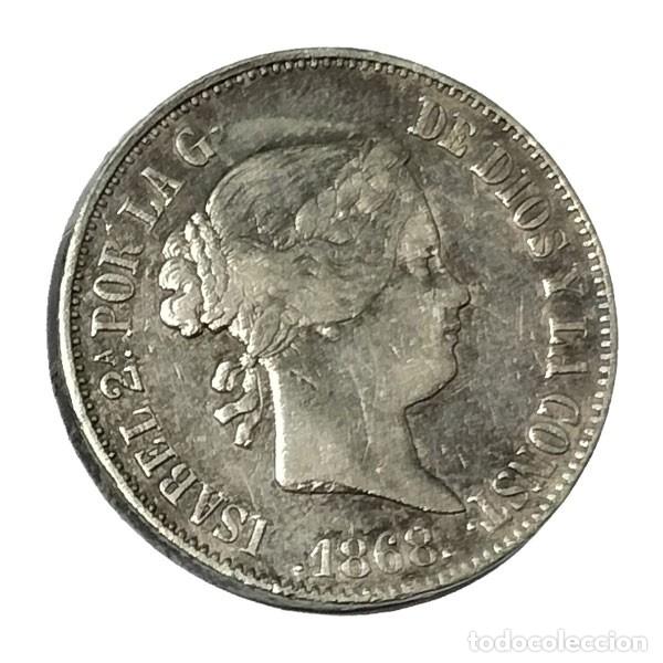 Monedas de Espa&ntilde;a: Moneda 1 Escudo Espa&ntilde;a 1868 Isabel II - Foto 1