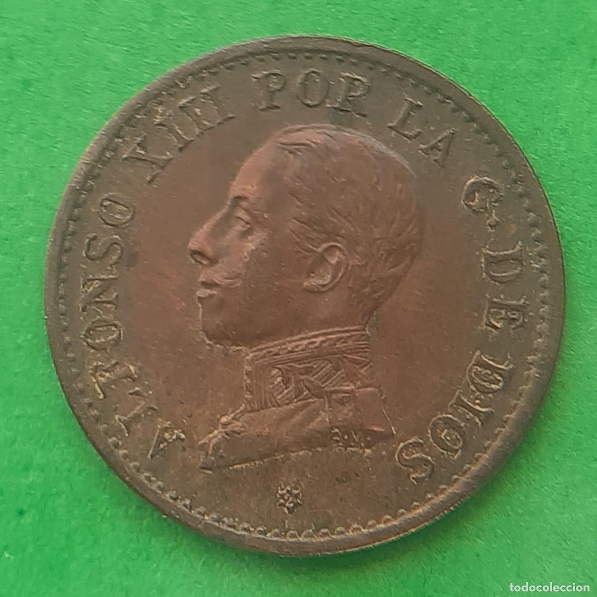Monedas de Espa&ntilde;a: (ALFONSO XIII)(1912*2 PC V)(COBRE) 1 C&Eacute;NTIMO - Foto 6