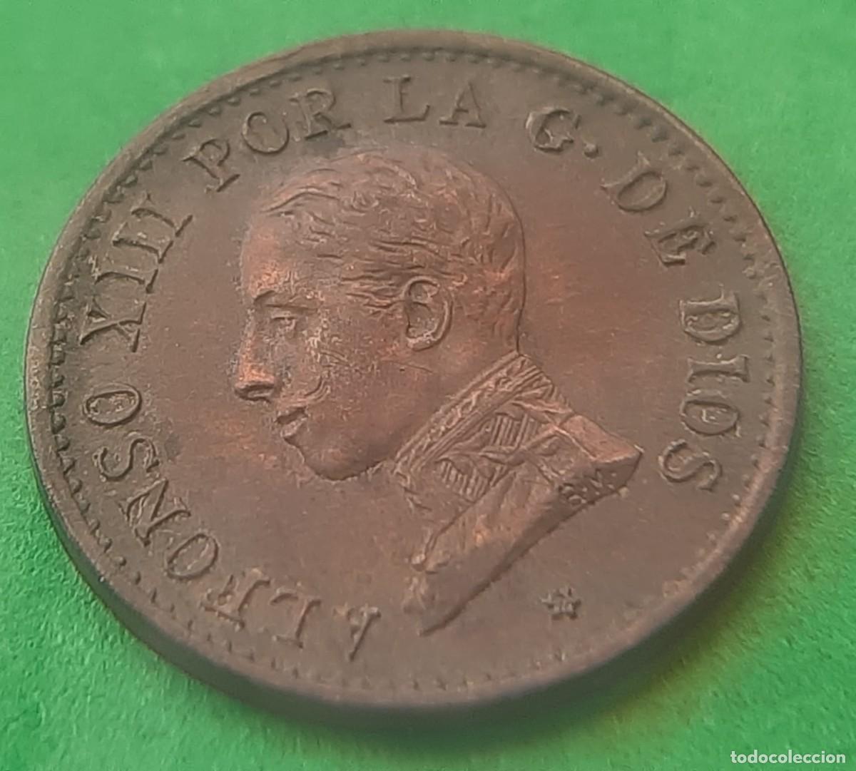 Monedas de Espa&ntilde;a: (ALFONSO XIII)(1912*2 PC V)(COBRE) 1 C&Eacute;NTIMO - Foto 9