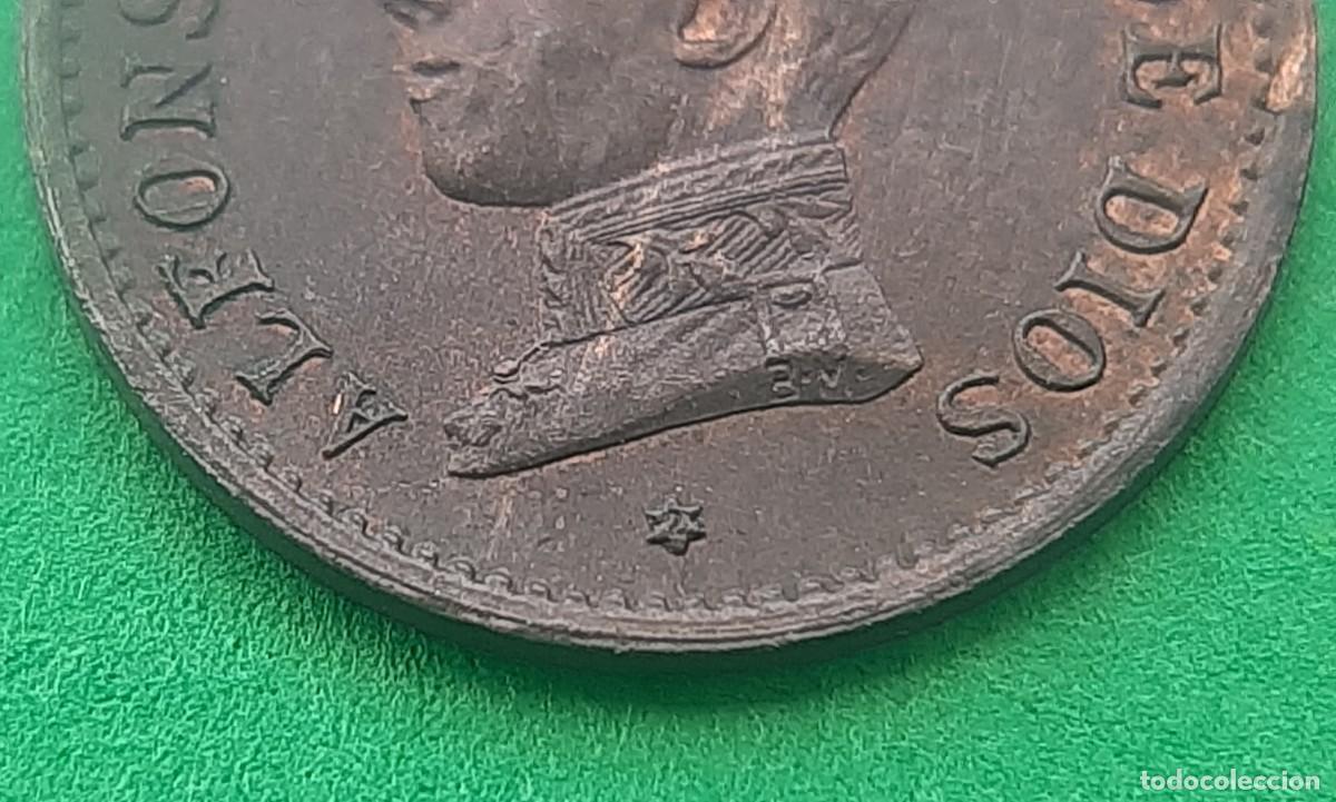 Monedas de Espa&ntilde;a: (ALFONSO XIII)(1912*2 PC V)(COBRE) 1 C&Eacute;NTIMO - Foto 2