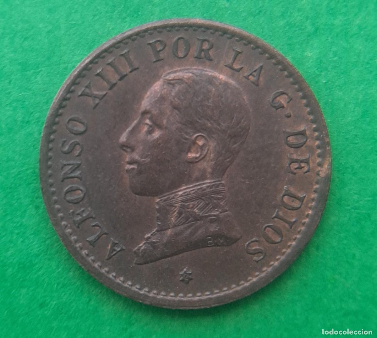 Monedas de Espa&ntilde;a: (ALFONSO XIII)(1912*2 PC V)(COBRE) 1 C&Eacute;NTIMO - Foto 4