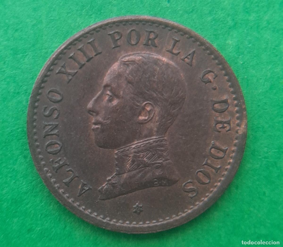 Monedas de Espa&ntilde;a: (ALFONSO XIII)(1912*2 PC V)(COBRE) 1 C&Eacute;NTIMO - Foto 9