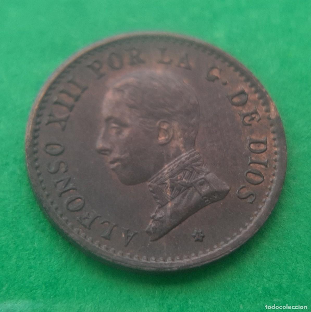 Monedas de Espa&ntilde;a: (ALFONSO XIII)(1912*2 PC V)(COBRE) 1 C&Eacute;NTIMO - Foto 14