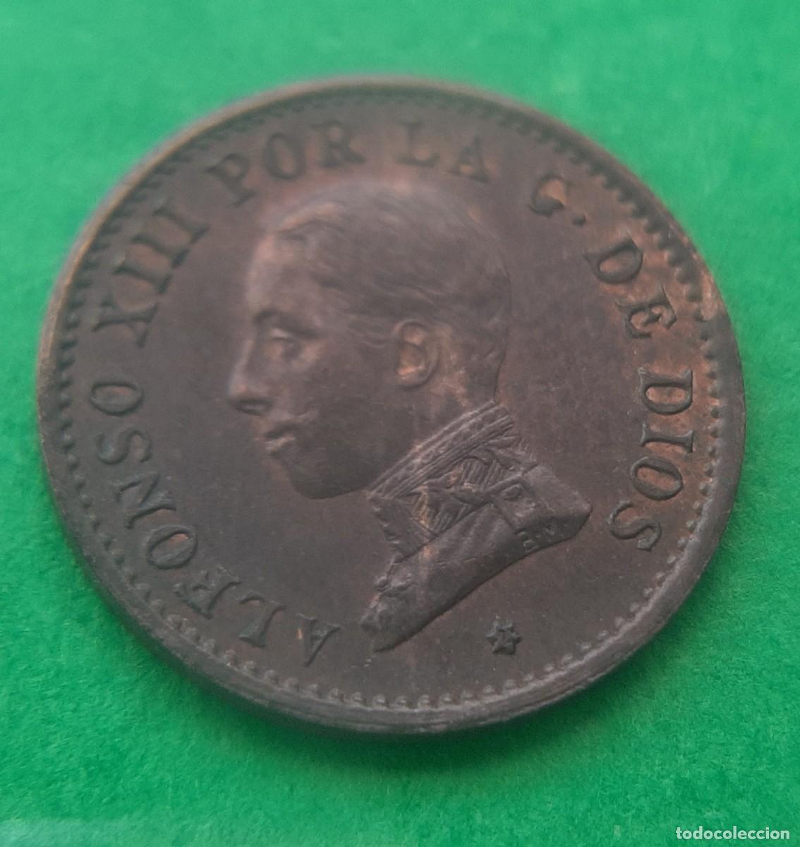 Monedas de Espa&ntilde;a: (ALFONSO XIII)(1912*2 PC V)(COBRE) 1 C&Eacute;NTIMO - Foto 15