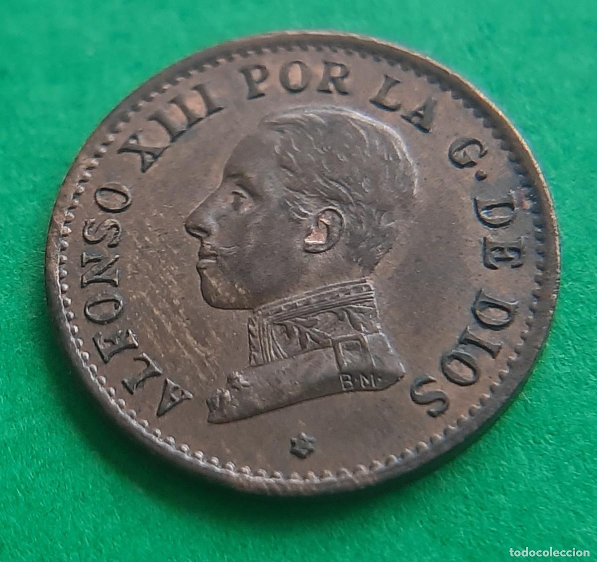 Monedas de Espa&ntilde;a: (ALFONSO XIII)(1912*2 PC V)(COBRE) 1 C&Eacute;NTIMO - Foto 8