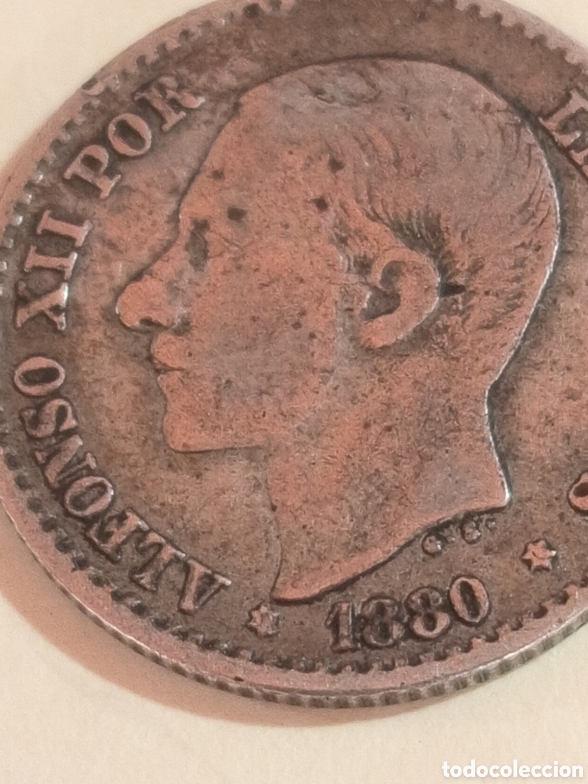 Monedas de Espa&ntilde;a: Espa&ntilde;a MONEDA. ALFONSO XII. 50 CENTIMOS. 1880.. MSM. - Foto 4