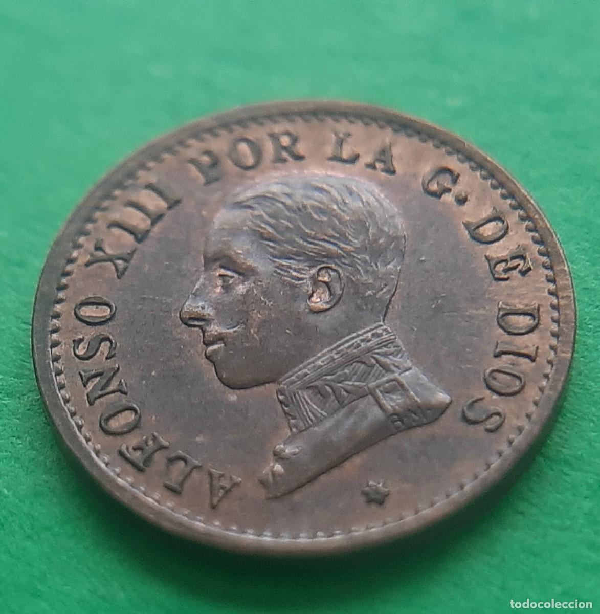 Monedas de Espa&ntilde;a: (ALFONSO XIII)(1912*2 PC V)(COBRE) 1 C&Eacute;NTIMO - Foto 5