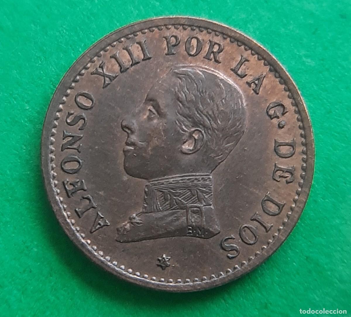 Monedas de Espa&ntilde;a: (ALFONSO XIII)(1912*2 PC V)(COBRE) 1 C&Eacute;NTIMO - Foto 7