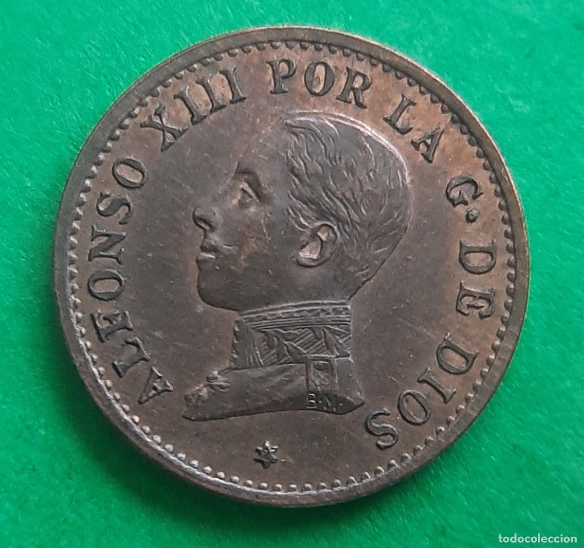 Monedas de Espa&ntilde;a: (ALFONSO XIII)(1912*2 PC V)(COBRE) 1 C&Eacute;NTIMO - Foto 9