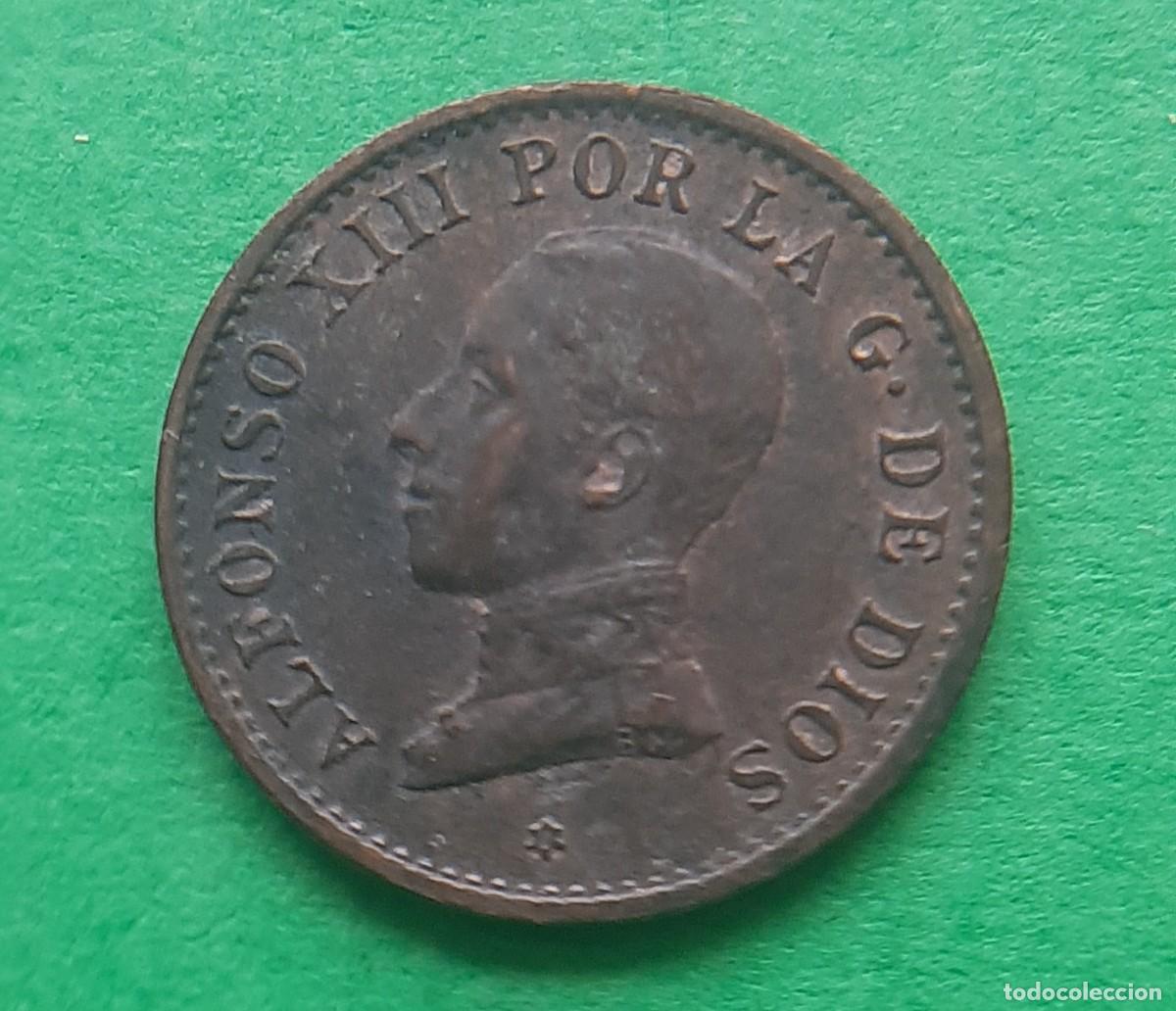 Monedas de Espa&ntilde;a: (ALFONSO XIII)(1912*2 PC V)(COBRE) 1 C&Eacute;NTIMO - Foto 5