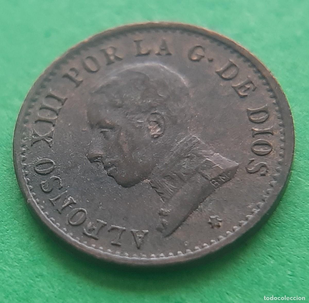 Monedas de Espa&ntilde;a: (ALFONSO XIII)(1912*2 PC V)(COBRE) 1 C&Eacute;NTIMO - Foto 22