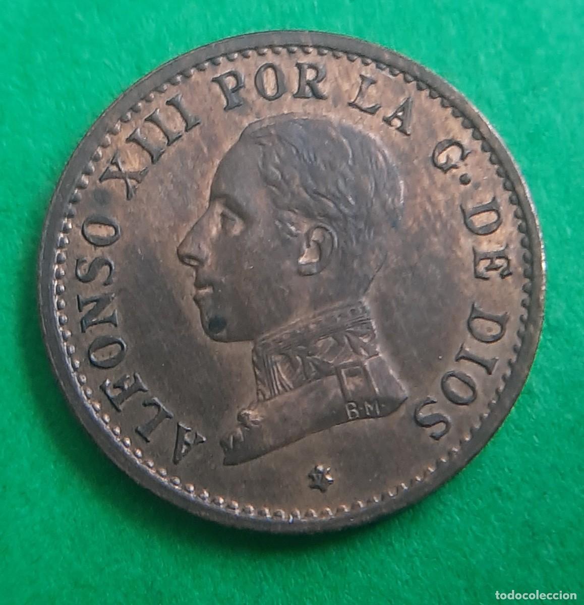 Monedas de Espa&ntilde;a: (ALFONSO XIII)(1912*2 PC V)(COBRE) 1 C&Eacute;NTIMO - Foto 5