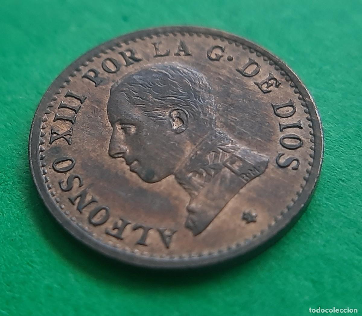 Monedas de Espa&ntilde;a: (ALFONSO XIII)(1912*2 PC V)(COBRE) 1 C&Eacute;NTIMO - Foto 7