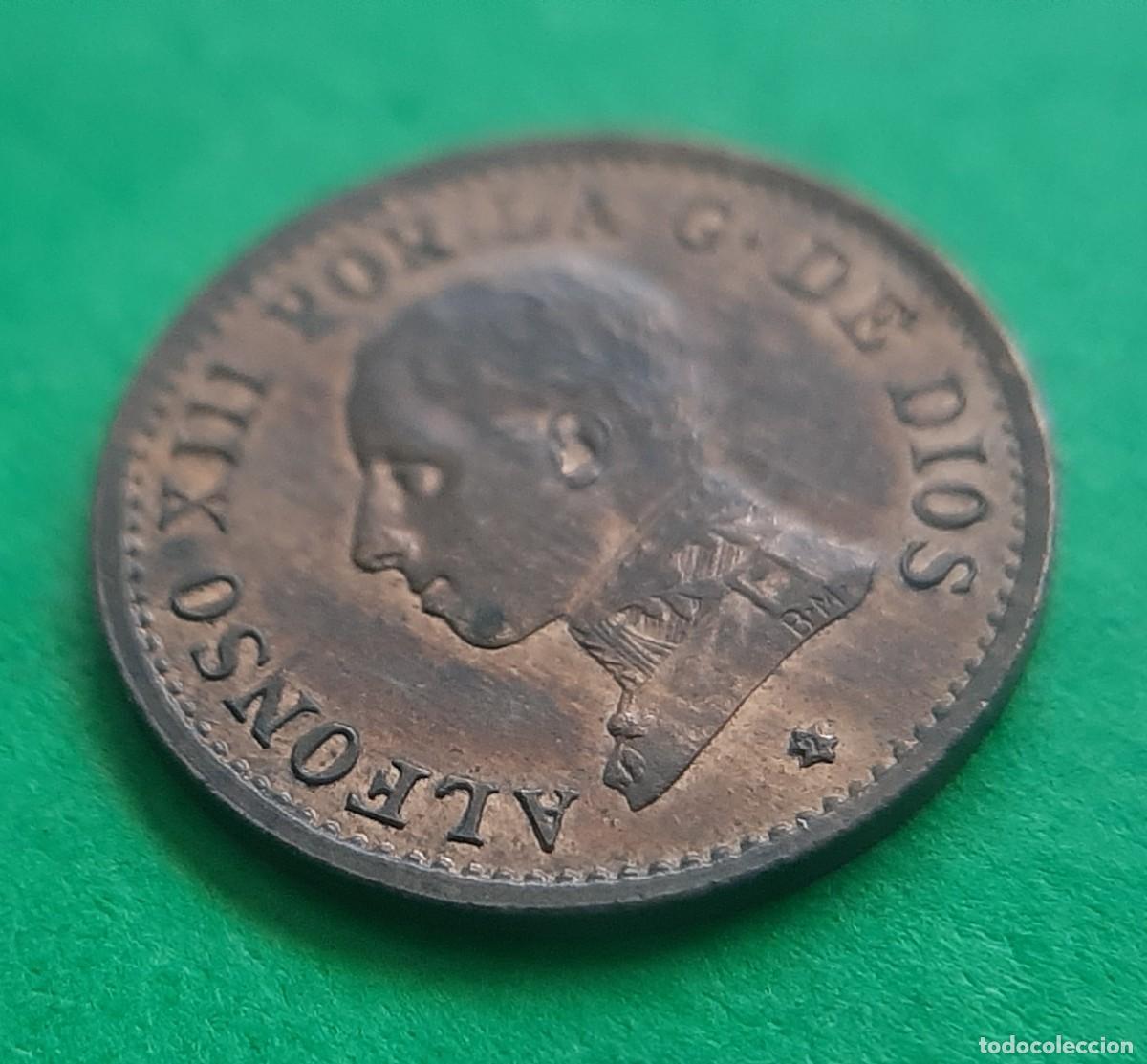 Monedas de Espa&ntilde;a: (ALFONSO XIII)(1912*2 PC V)(COBRE) 1 C&Eacute;NTIMO - Foto 9