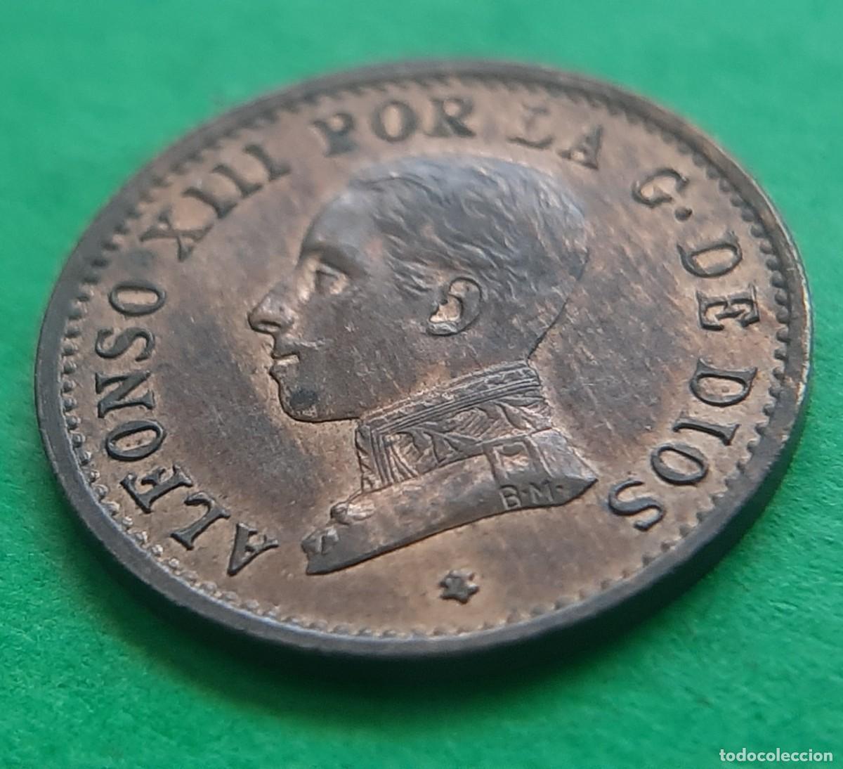 Monedas de Espa&ntilde;a: (ALFONSO XIII)(1912*2 PC V)(COBRE) 1 C&Eacute;NTIMO - Foto 12