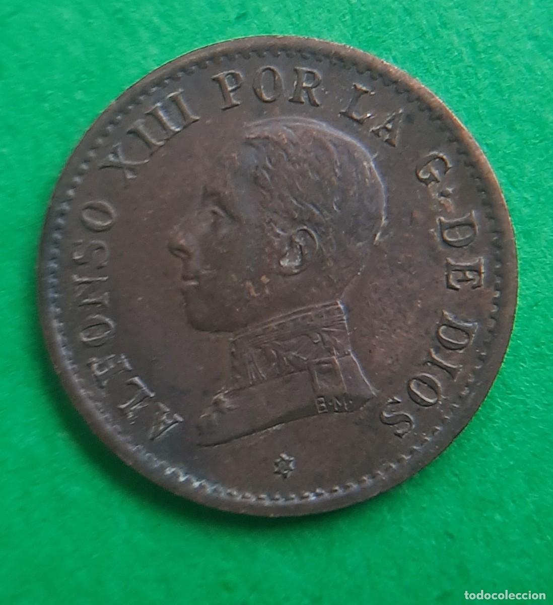 Monedas de Espa&ntilde;a: (ALFONSO XIII)(1912*2 PC V)(COBRE) 1 C&Eacute;NTIMO - Foto 4