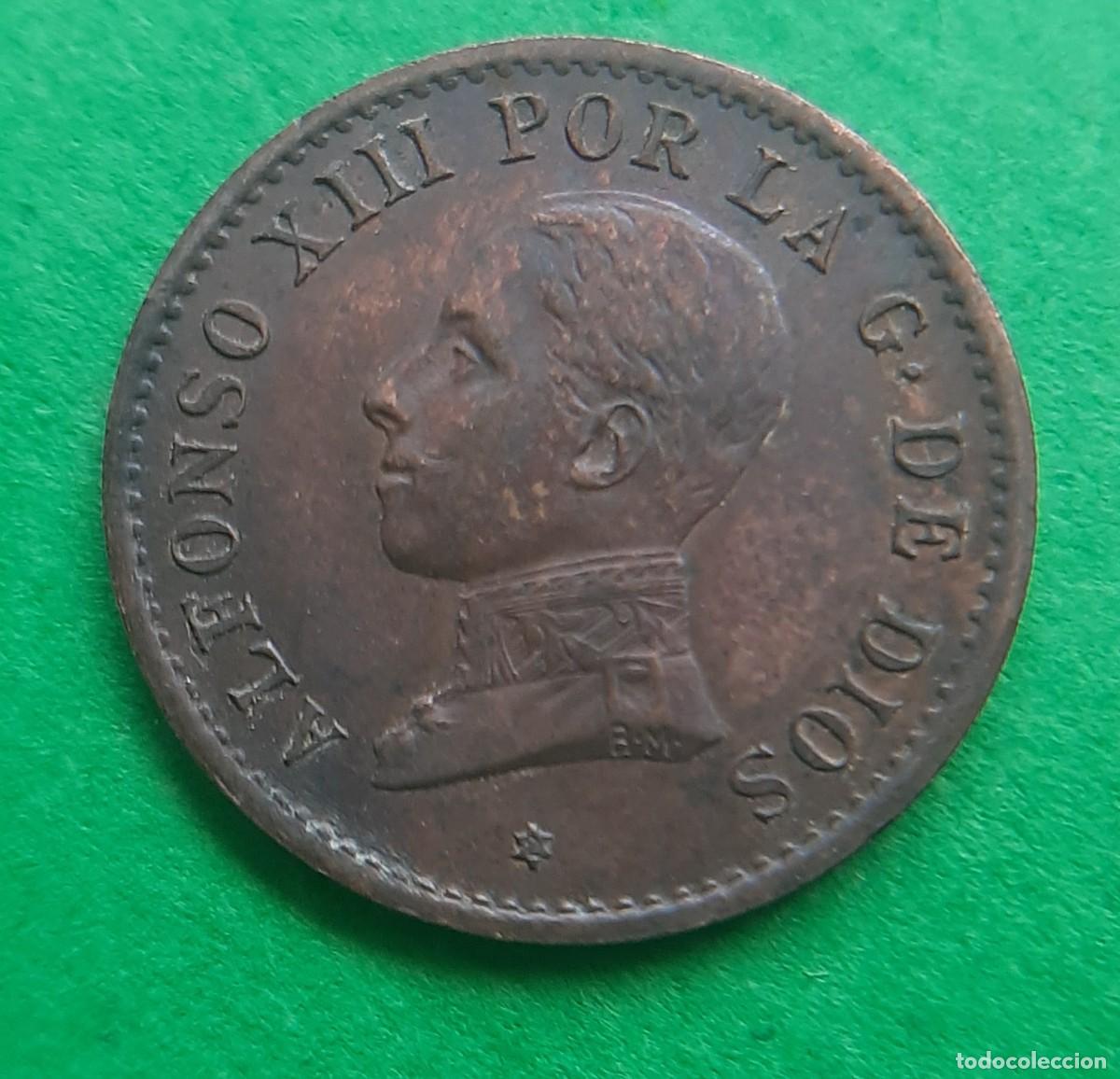 Monedas de Espa&ntilde;a: (ALFONSO XIII)(1912*2 PC V)(COBRE) 1 C&Eacute;NTIMO - Foto 6